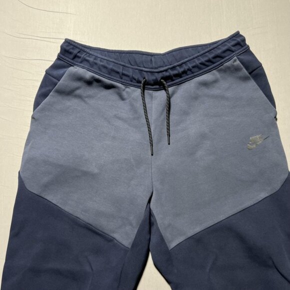 Nike Tech Fleece Joggers Pants Mens XL Blue CU4495-451 Tapered Cuffed Sweatpants - Picture 6 of 15